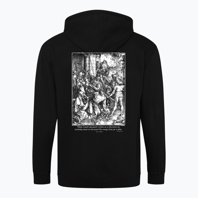 Chrystus niosący krzyż – bluza rozpinana ciemna