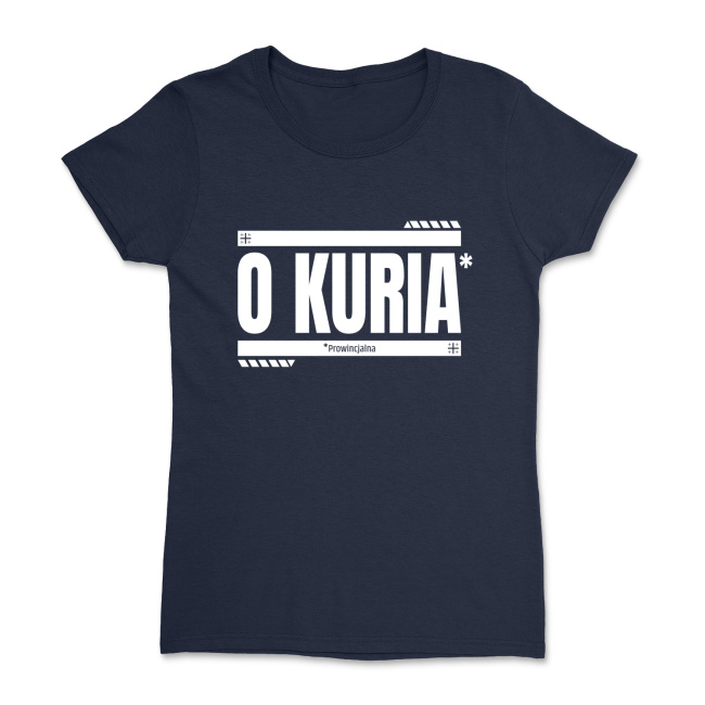 O KURIA Prowincjalna – koszulka damska ciemna - obrazek 3
