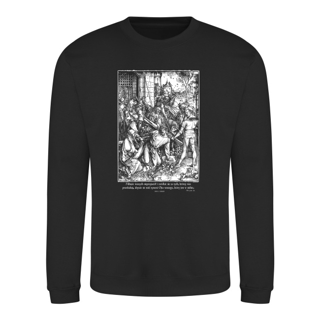 Chrystus niosący krzyż – bluza ciemna